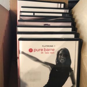 Eight (8) Pure Barre DVDs